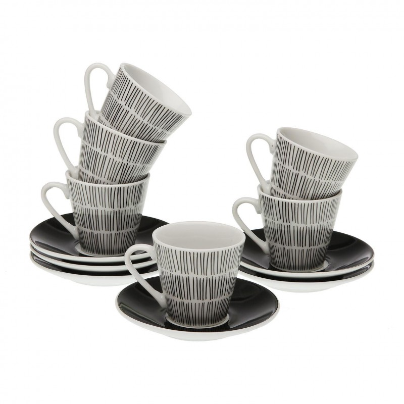 6 Tazas de Café de Porcelana - 125 ml - Taza Café - Tazas